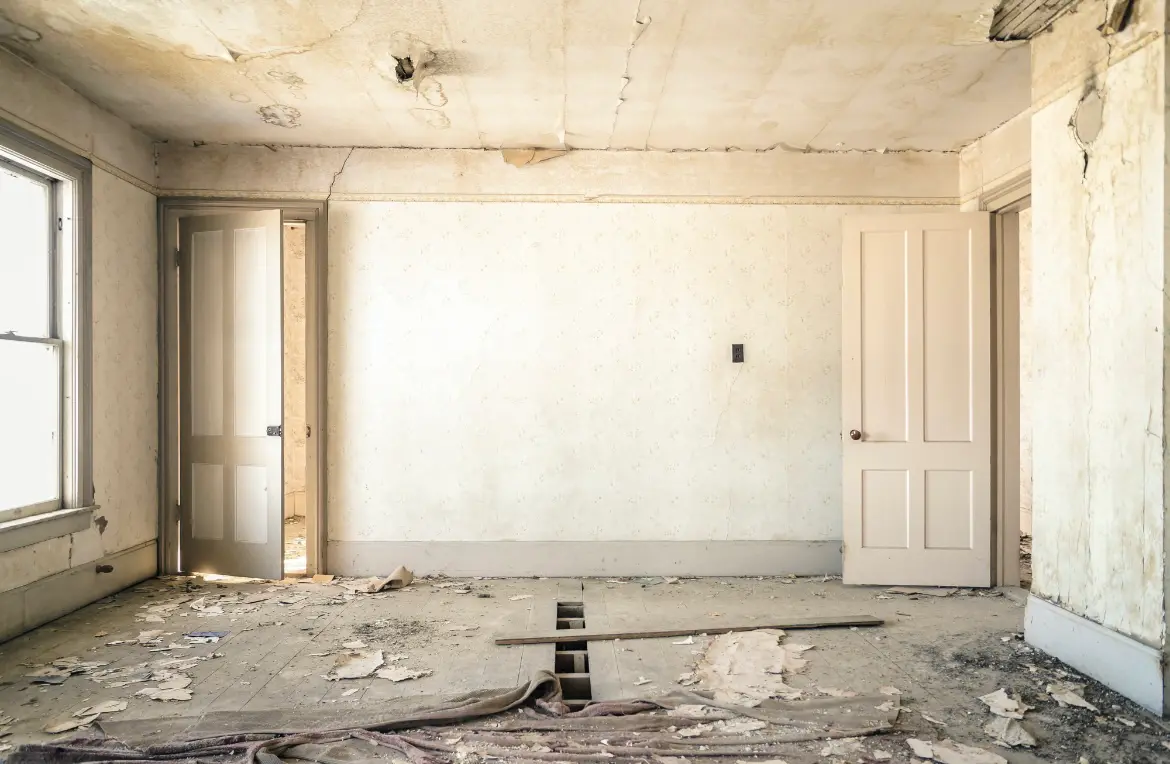 Waste disposal crew managing a cleanout project in Green Tree